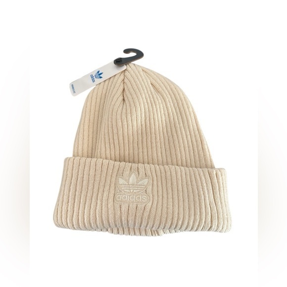 Adidas Cream Knit Beanie - Picture 1 of 5